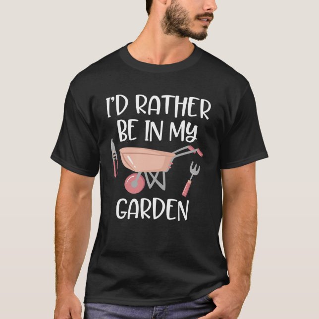 Camiseta Jardinagem para Jardineiros Eu Preferencialmente n (Frente)