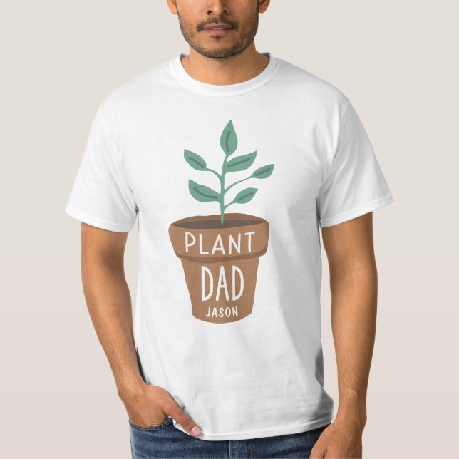Camiseta Jardinagem Personalizada de Pais de Plantas (Frente)