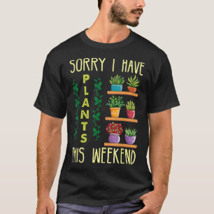 Camiseta Jardinagem Planta de Dia das Mães de Suculentas