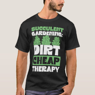 Camiseta Jardinagem Suculenta Terapêutica Barata Gardener Q