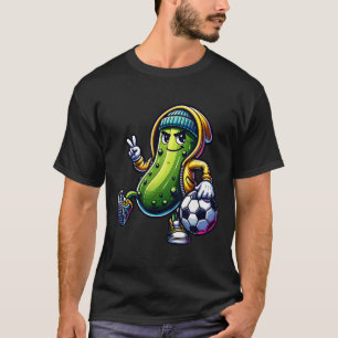 Camiseta Jardineira Pepino Jogador de Futebol Vibrações de
