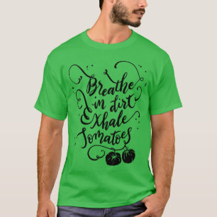 Camiseta Jardineiro Amante de Tomate Cultivando Amigos Food