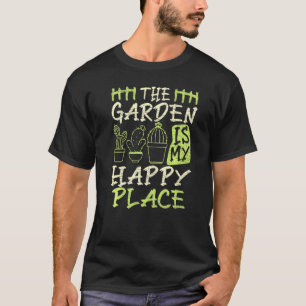 Camiseta Jardineiro Cacto Jardinagem O Jardim É Meu Lugar F