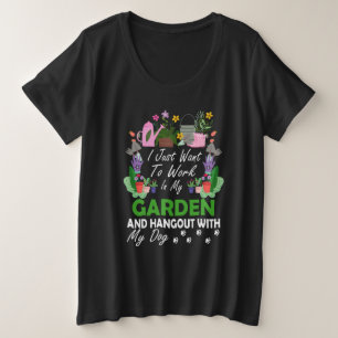 Camiseta Jardineiro Cão-Grande Jardineiro Cultivo