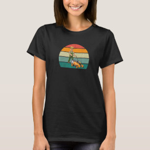 Camiseta Jardineiro Cortando Gramado Flores Árvores Arbusto