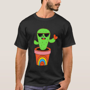 Camiseta Jardineiro de Cactus Jardim de Cactos Planta Cacta
