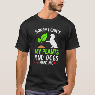 Camiseta Jardineiro Desculpe Não Posso As Minhas Plantas E 