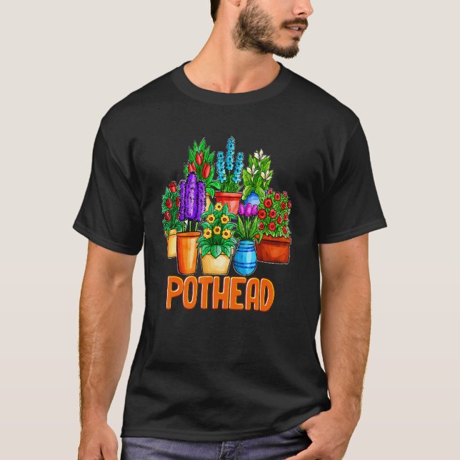 Camiseta Jardineiro do pote da Planta da Flor (Frente)