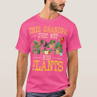 Camiseta Jardineiro Este Avô Acabou de Molhar as Suas Plant