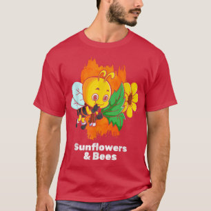 Camiseta Jardineiro Flor De Girassol E De Girassol