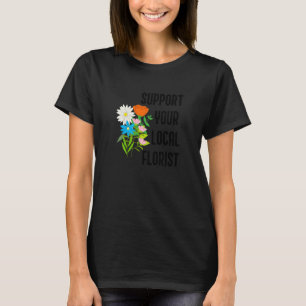 Camiseta Jardineiro Hobby Florista Natureza Buquê de Flores