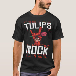Camiseta Jardineiro Mão Jardim Tulipa Jardinagem