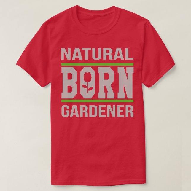 Camiseta Jardineiro Nascer natural (Frente do Design)