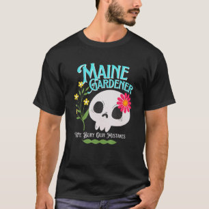 Camiseta Jardineiro Rebelde do Estado do Maine Fluxo de Crâ