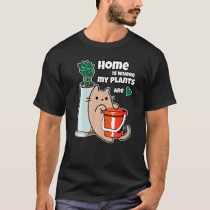 Camiseta Jardineiro Suculento Casa De Gato Com Minhas Plant