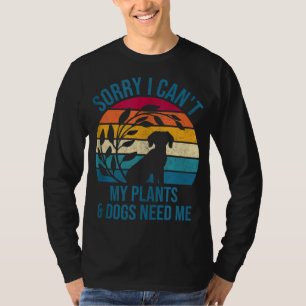 Camiseta Jardins Cachorros Jardineiros Jardins Difundidos d