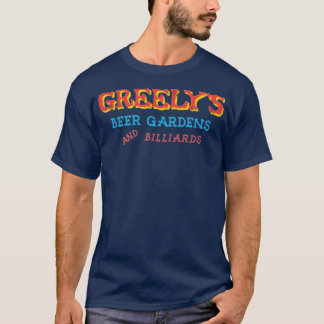 Camiseta Jardins de Cerveja e Bilhares da Greely