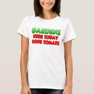 Camiseta Jardins Hoje Ficaram Tomate