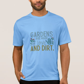 Camiseta Jardins são feitos de amor e saia: Cultive o seu