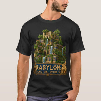Camiseta Jardins Suspensos da Babilônia Antiga Maravilha Me