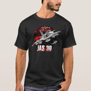 Camiseta JAS-39 Gripen Jato da Força Aérea Sueca