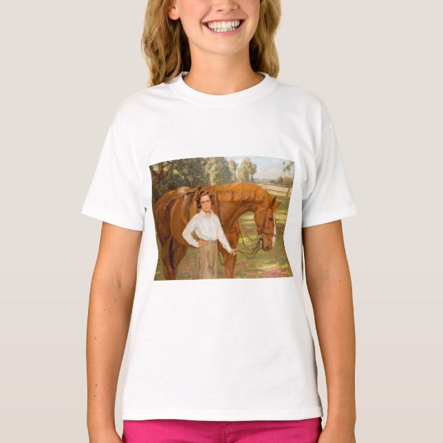 Camiseta Jasmine o Cavalo (por Algernon Talmage) (Frente)
