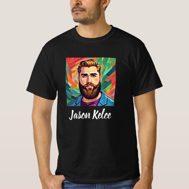 Camiseta Jason Kelce: Inspirando em e fora do campo (Frente)