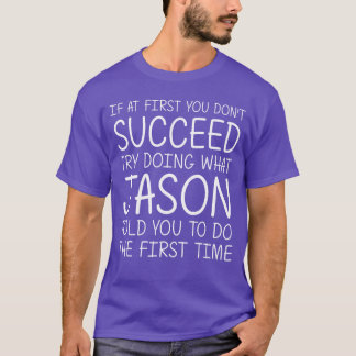 Camiseta Jason Nome Aniversário Personalizado Piada Natal D