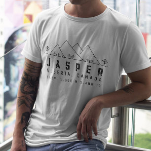 Camiseta Jasper Alberta Canada Minimalist Souvenirs