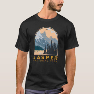 Camiseta Jasper National Park Canada Viagem Art Vintage