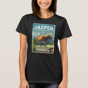 Camiseta Jasper National Park Moose Vintage