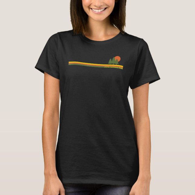 Camiseta Jasper National Park Pine Trees Sun (Frente)
