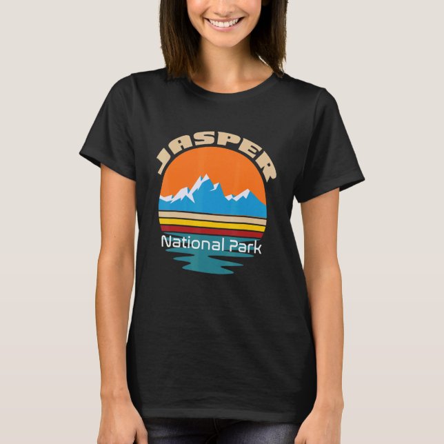 Camiseta Jasper National Park Souvenir Canada Waterfall Mo (Frente)