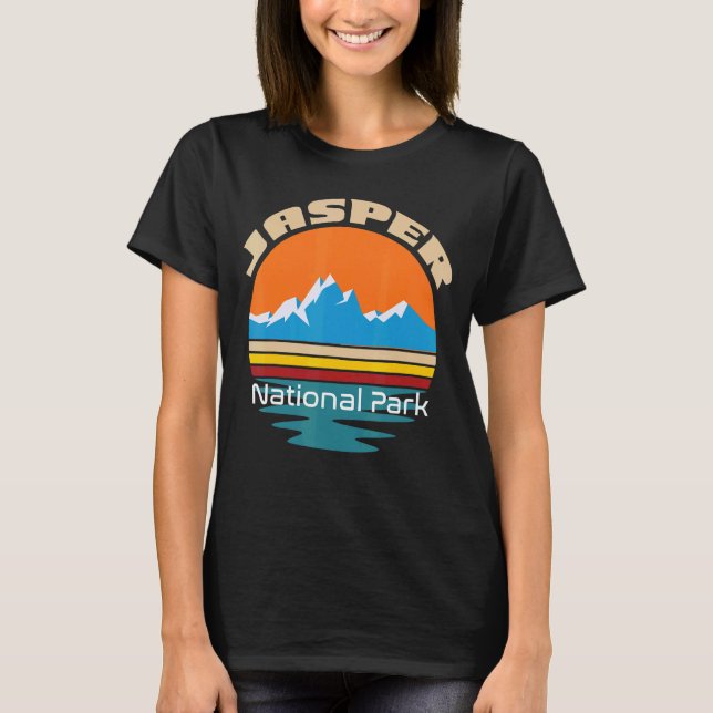 Camiseta Jasper National Park Souvenir Canada Waterfall Mo (Frente)