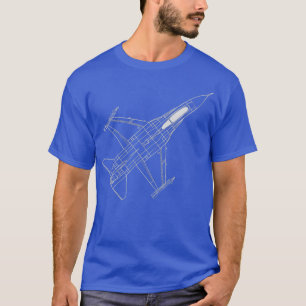 Camiseta Jato de Combatente do Viper Lawn Dart F16