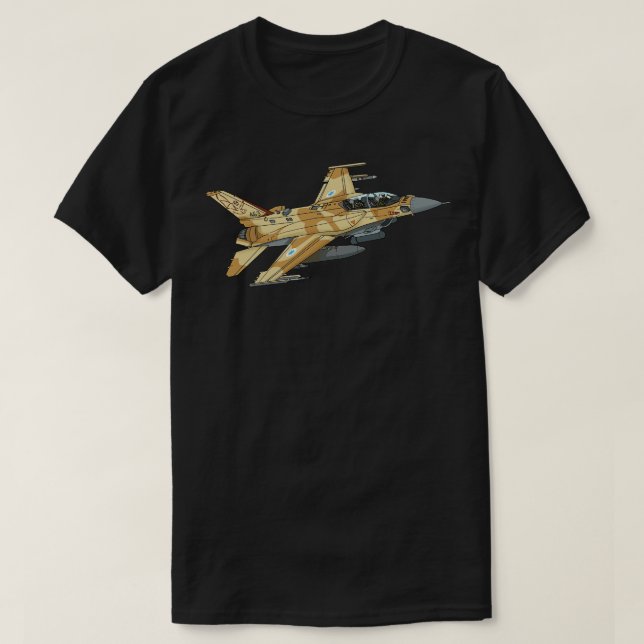 Camiseta Jato de guerra israelita IAF (Frente do Design)