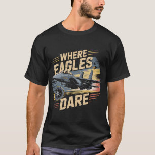 Camiseta Jato F-15 Eagle: Onde Águias Ousam Piloto Militar