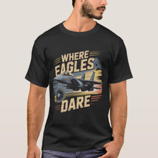 Camiseta Jato F-15 Eagle: Onde Águias Ousam Piloto Militar