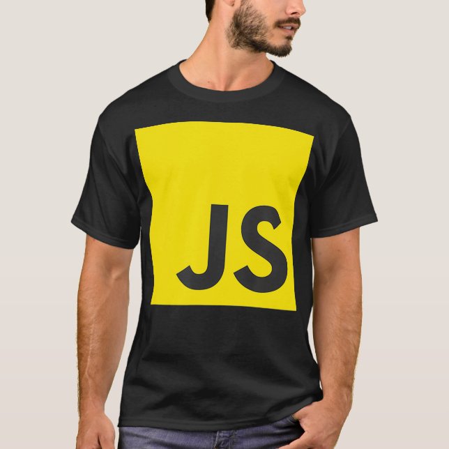 Camiseta JavaScript JS Reage AngularJS Vuejs Nodejs Program (Frente)