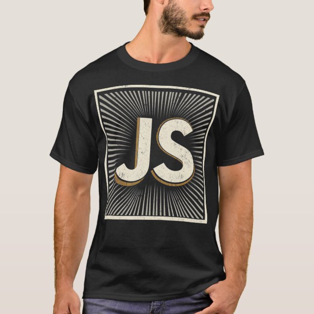 Camiseta Javascript Retro Programation Tshirt (Frente)