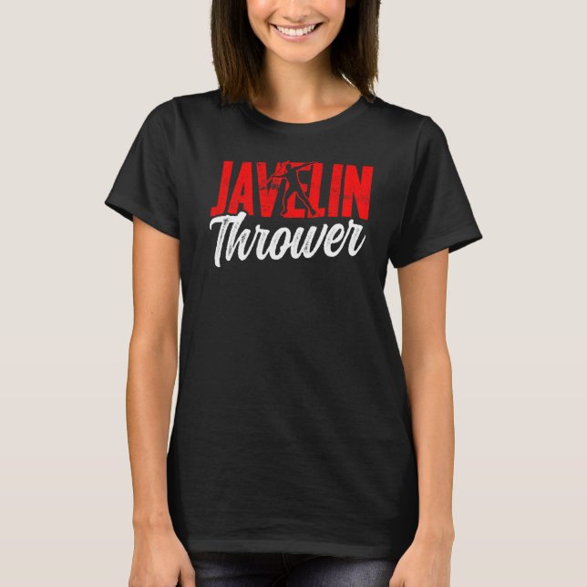 Camiseta Javelin Thrower Jogando Hobby (Frente)