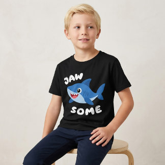 Camiseta Jaw Some Shark para Meninos