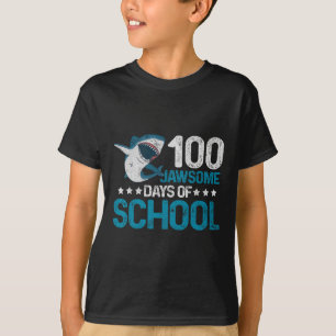 Camiseta Jawsome Days School 100º Dia Meninos Vintage Não