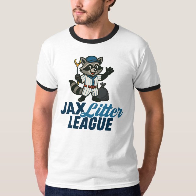 Camiseta Jax Litter League Ringer (Frente)