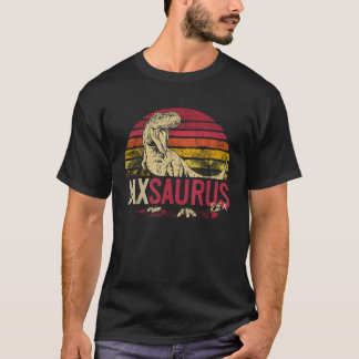 Camiseta Jax Saurus Funny Personalizado Dinossauro T Rex No