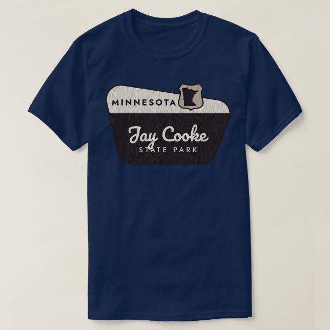 Camiseta Jay Cooke State Park Minnesota - Sinal de boas-vin (Frente do Design)