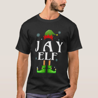Camiseta Jay Elfo Natal Divertido Família Correspondente Na