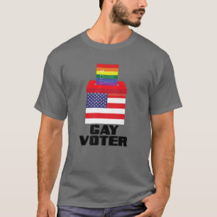 Camiseta Jay Moe Design Gay do Orgulho Eleitoral Igualdade