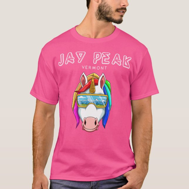 Camiseta Jay Peak Vermont Usa Ski E Snowboard Unicorn (Frente)