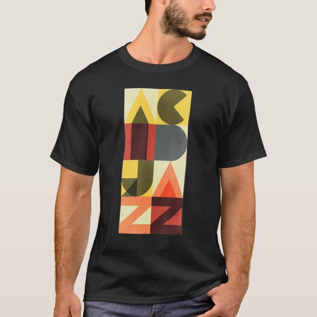 Camiseta Jazz Ácido Retro dos Anos 90 (Frente)
